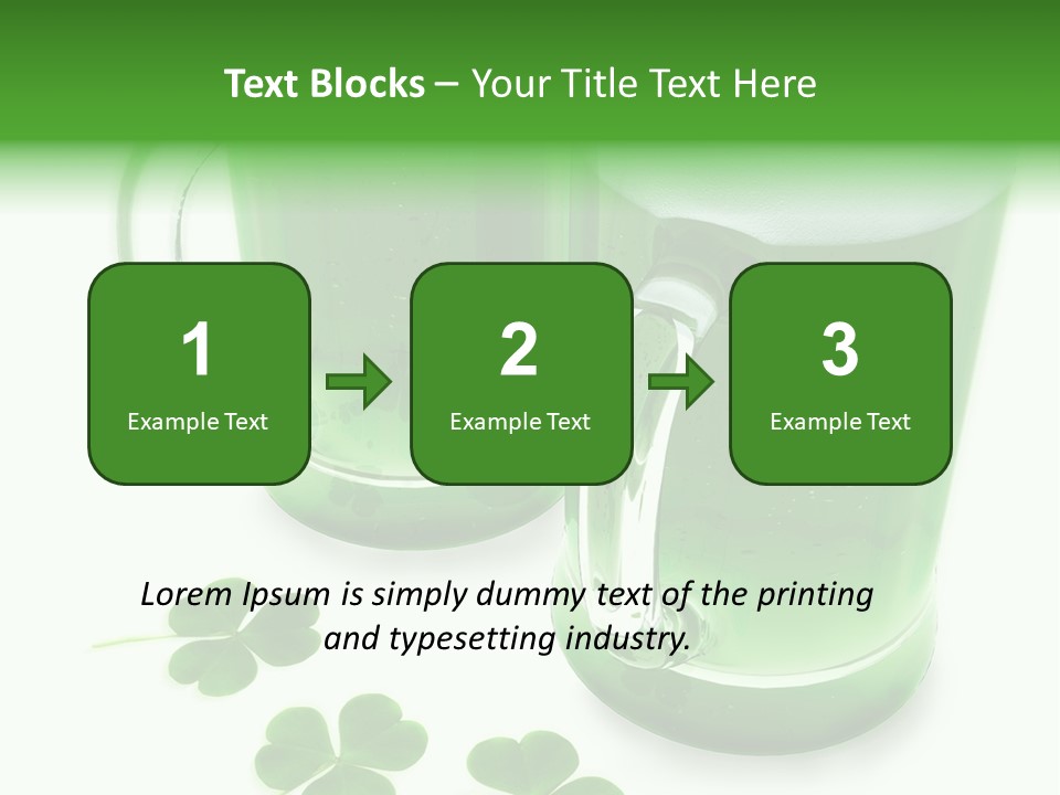 Frosty Irish Three PowerPoint Template