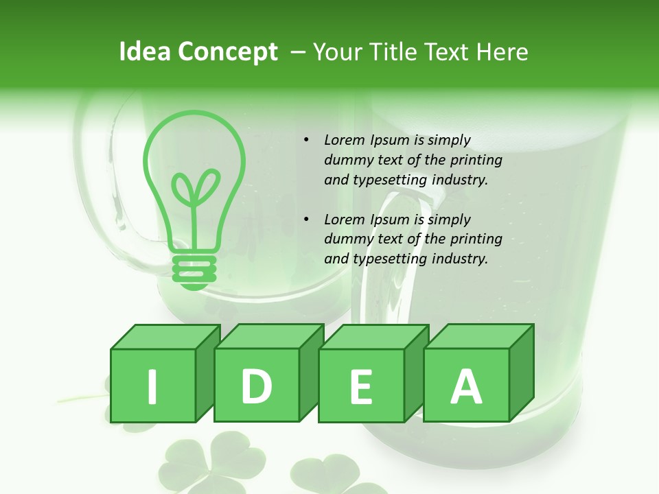 Frosty Irish Three PowerPoint Template