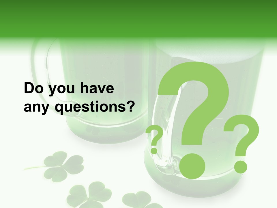 Frosty Irish Three PowerPoint Template