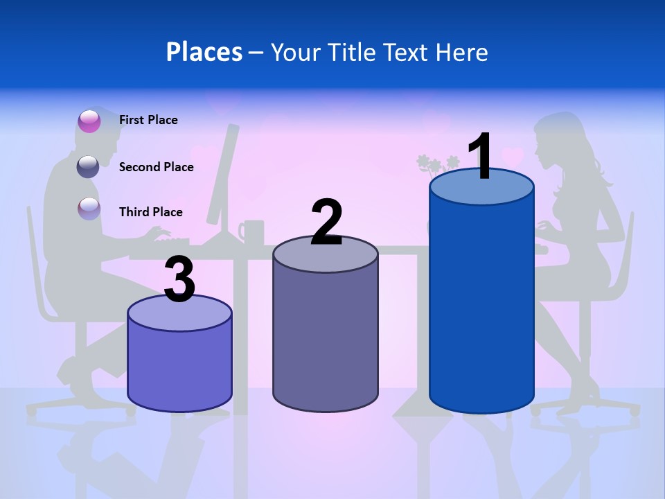 Female Social Happy PowerPoint Template