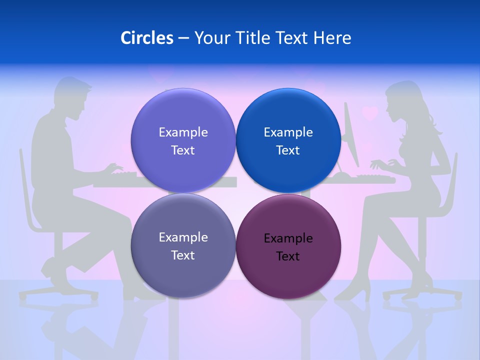 Female Social Happy PowerPoint Template