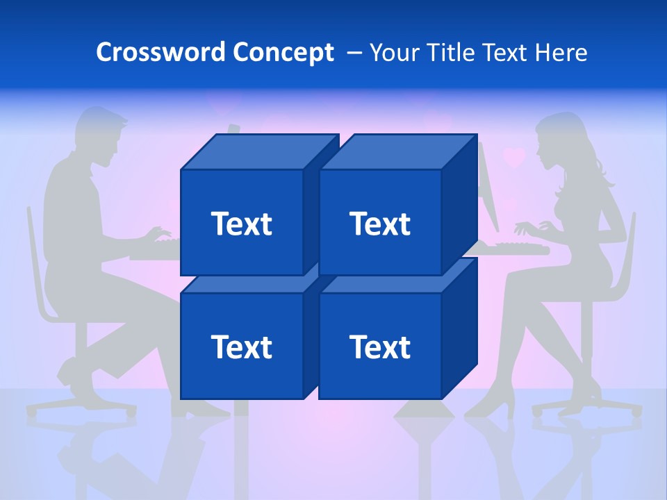 Female Social Happy PowerPoint Template