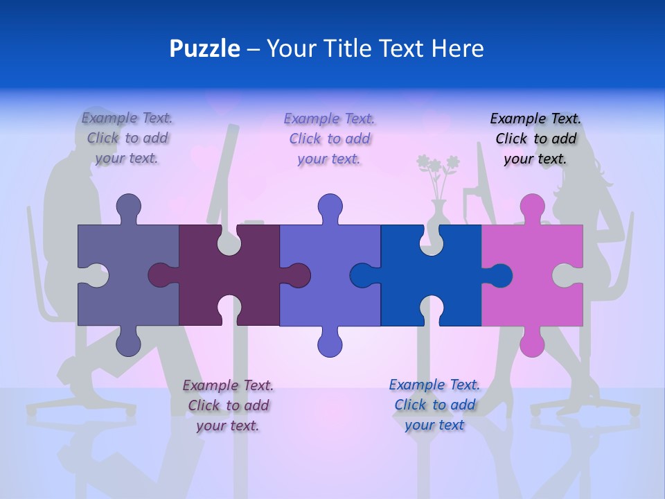 Female Social Happy PowerPoint Template