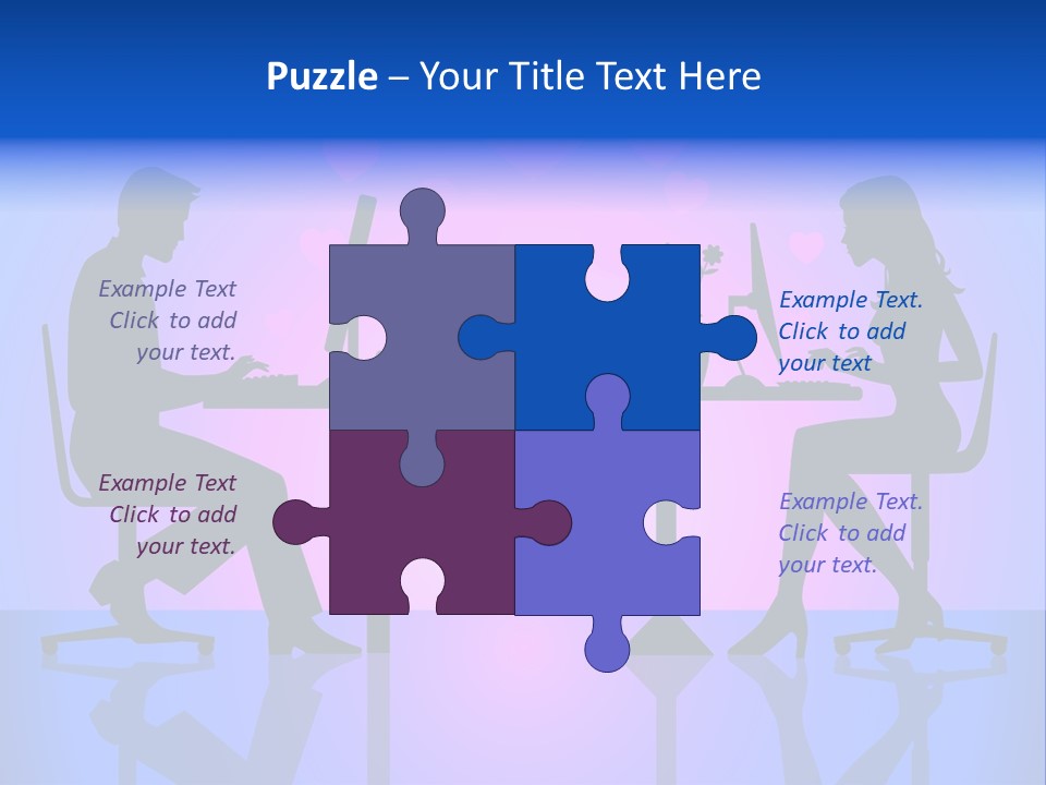 Female Social Happy PowerPoint Template