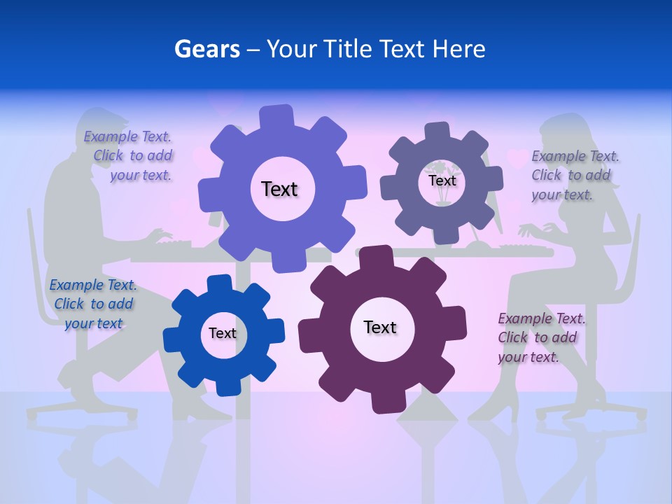 Female Social Happy PowerPoint Template