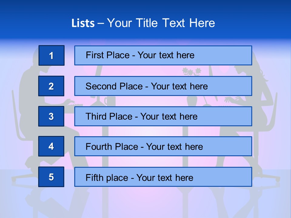 Female Social Happy PowerPoint Template