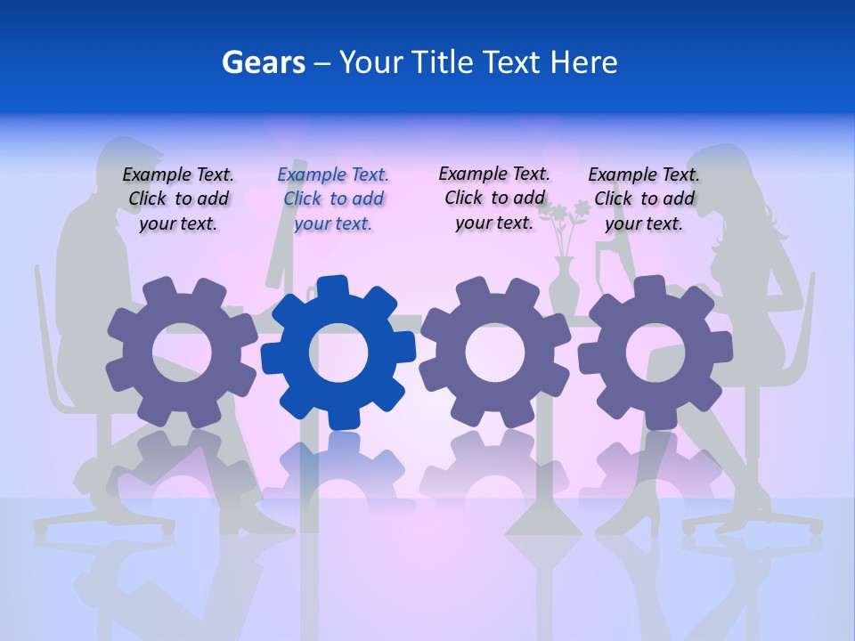 Female Social Happy PowerPoint Template