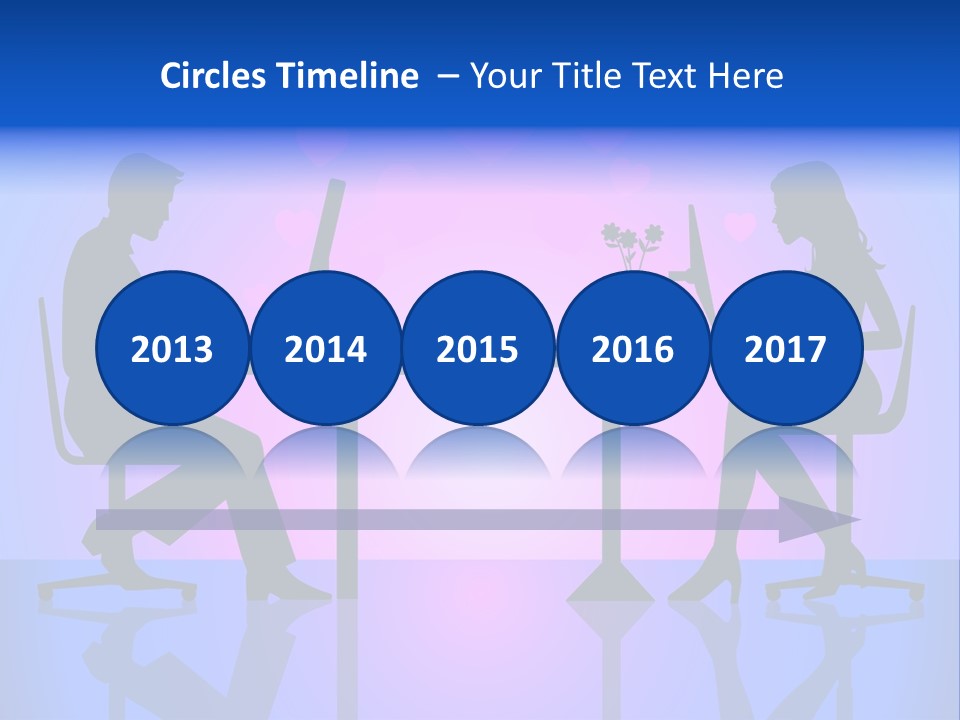 Female Social Happy PowerPoint Template