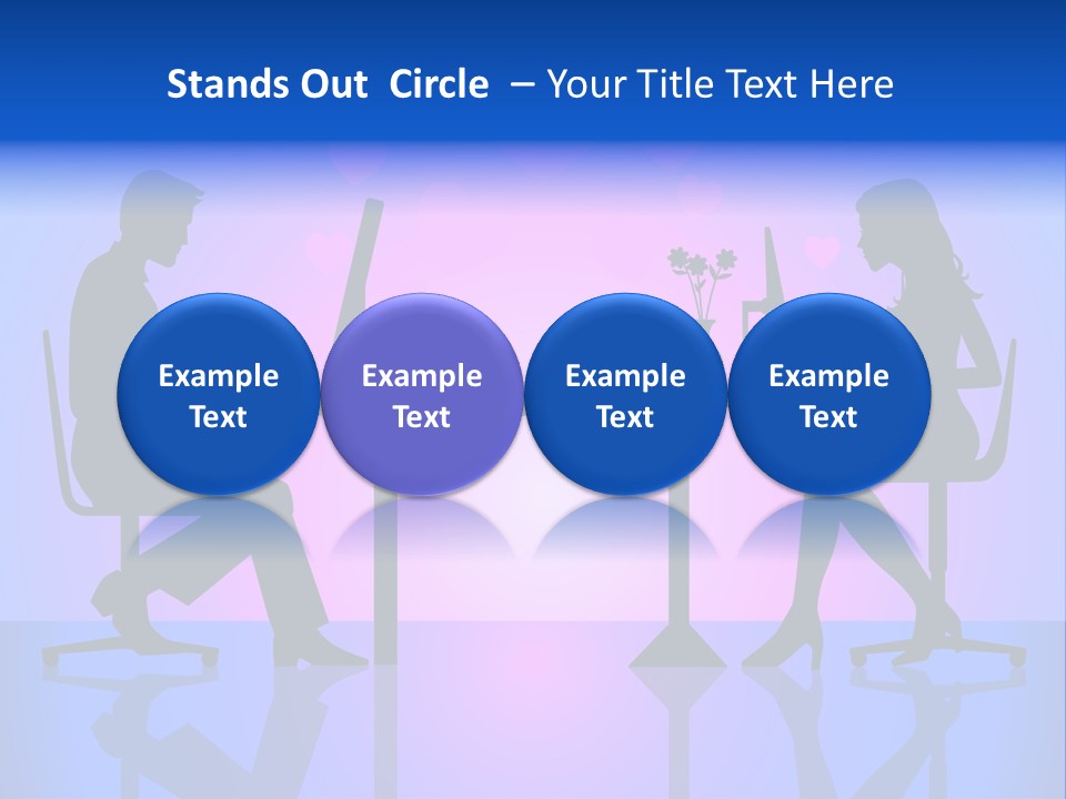 Female Social Happy PowerPoint Template