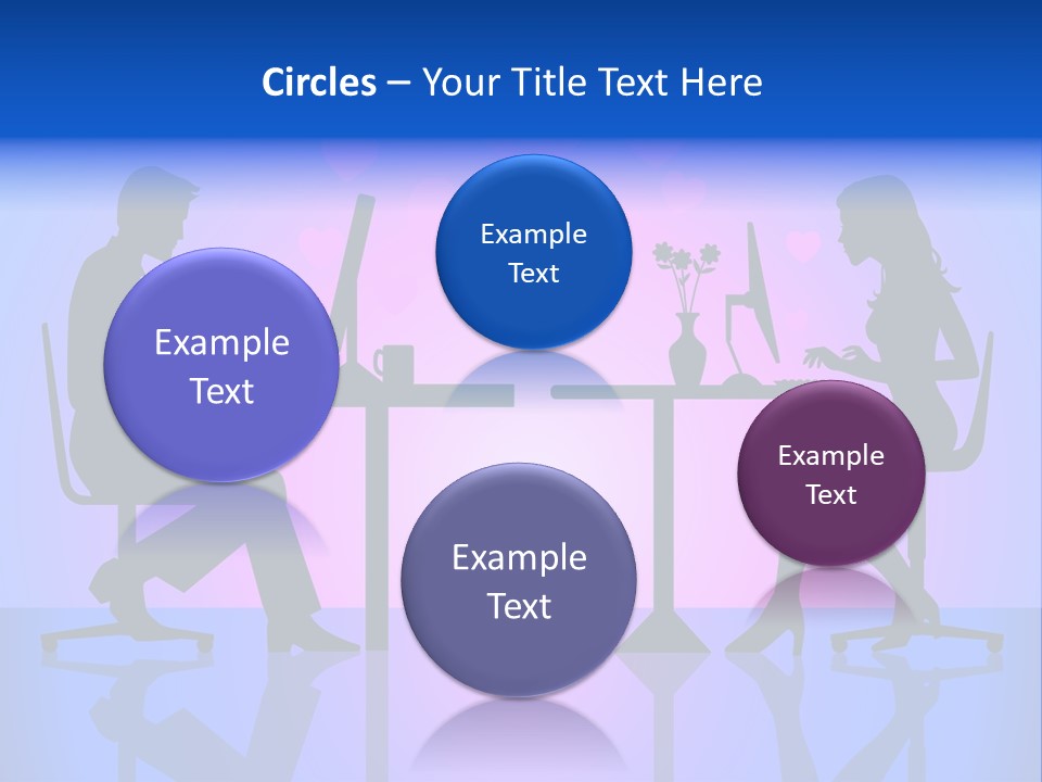 Female Social Happy PowerPoint Template