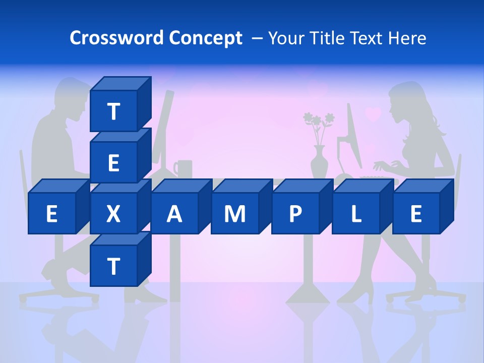 Female Social Happy PowerPoint Template