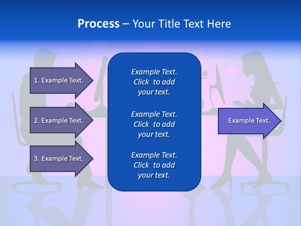 Female Social Happy PowerPoint Template