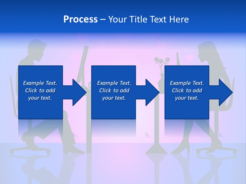 Female Social Happy PowerPoint Template