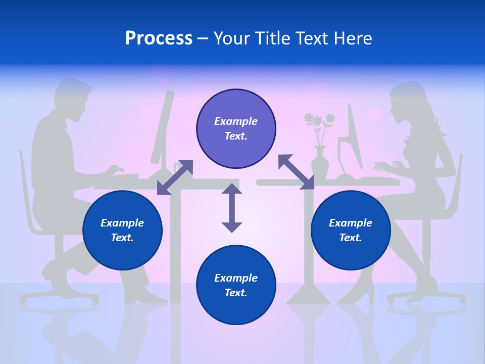 Female Social Happy PowerPoint Template