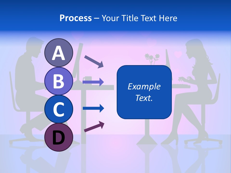 Female Social Happy PowerPoint Template
