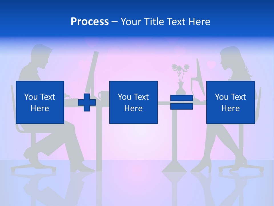 Female Social Happy PowerPoint Template