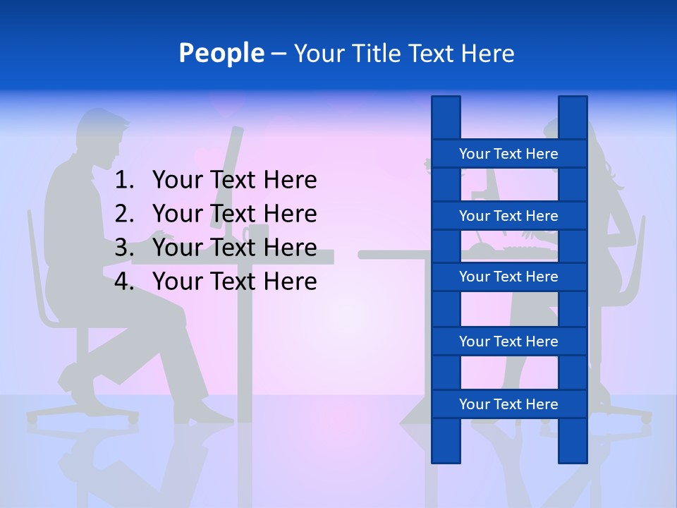 Female Social Happy PowerPoint Template