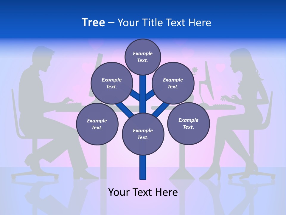 Female Social Happy PowerPoint Template