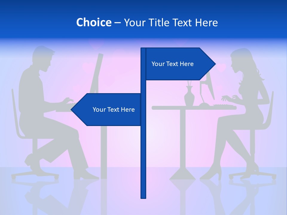 Female Social Happy PowerPoint Template