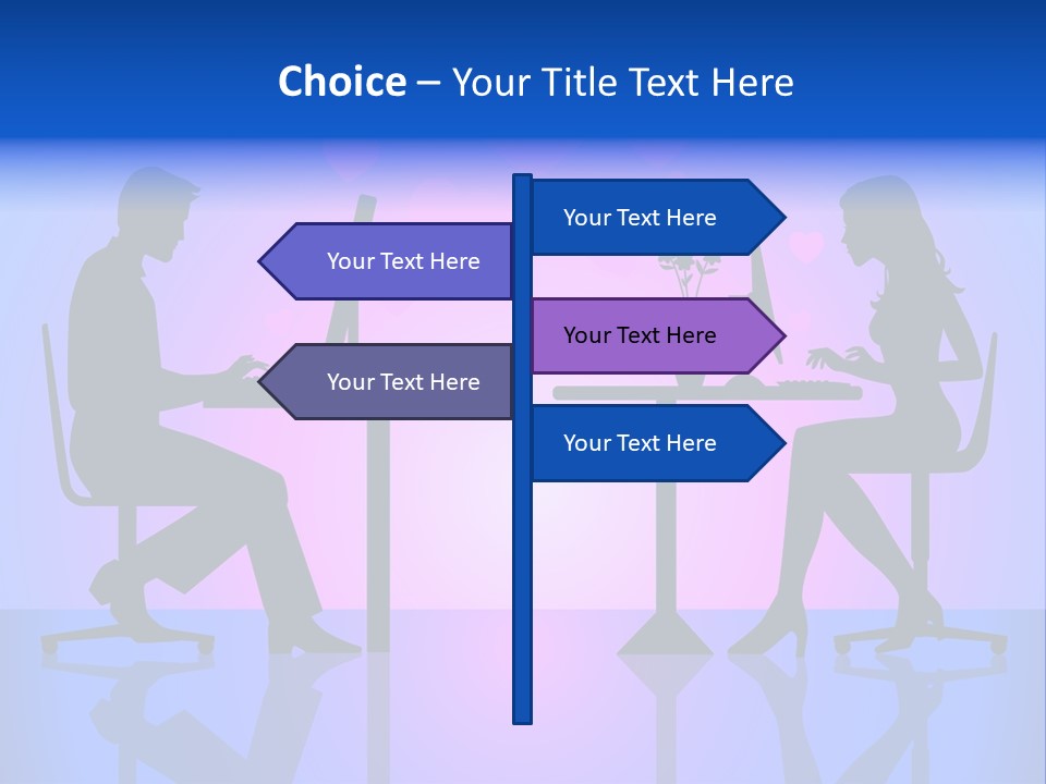 Female Social Happy PowerPoint Template