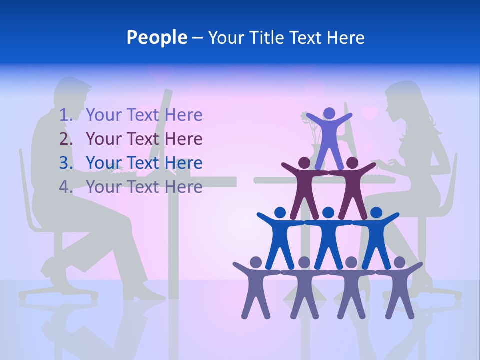 Female Social Happy PowerPoint Template