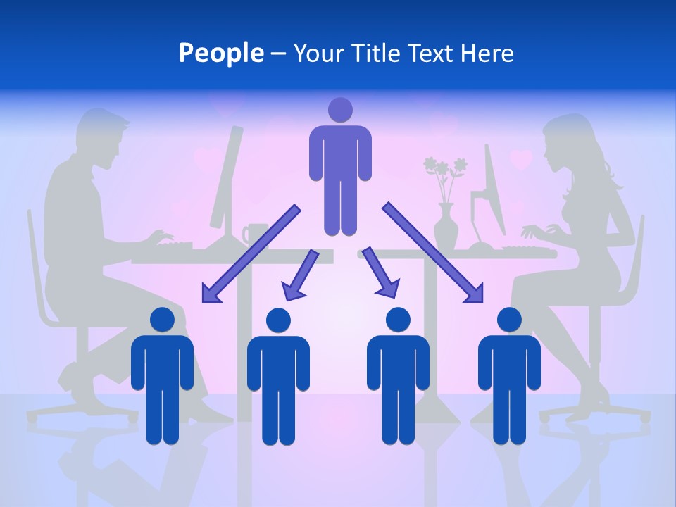 Female Social Happy PowerPoint Template