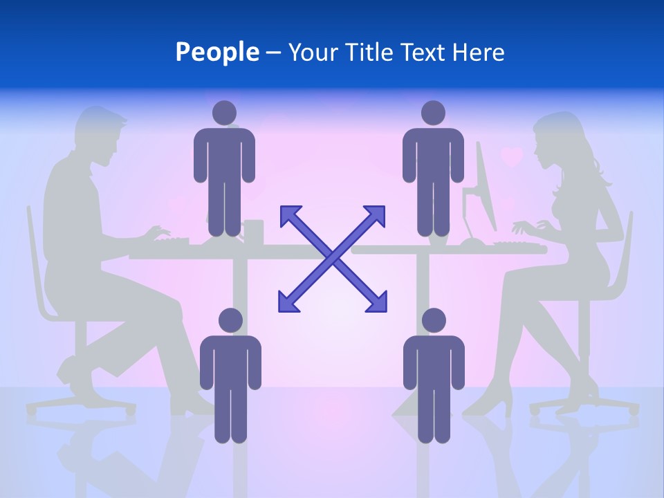 Female Social Happy PowerPoint Template