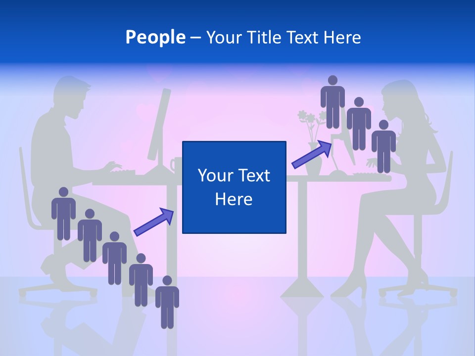 Female Social Happy PowerPoint Template