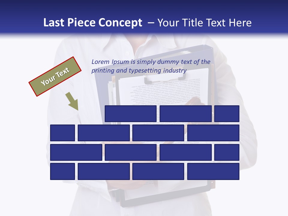 Cutout Gavel Reviewer PowerPoint Template