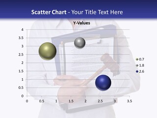 Cutout Gavel Reviewer PowerPoint Template