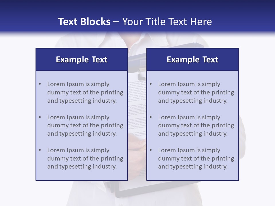 Cutout Gavel Reviewer PowerPoint Template