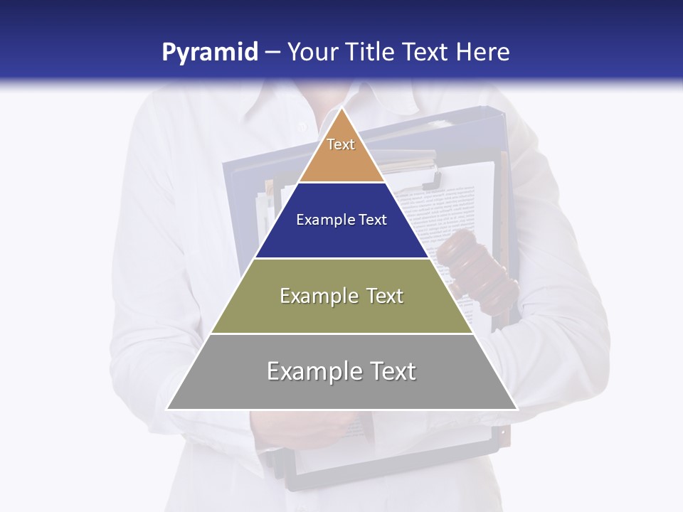 Cutout Gavel Reviewer PowerPoint Template