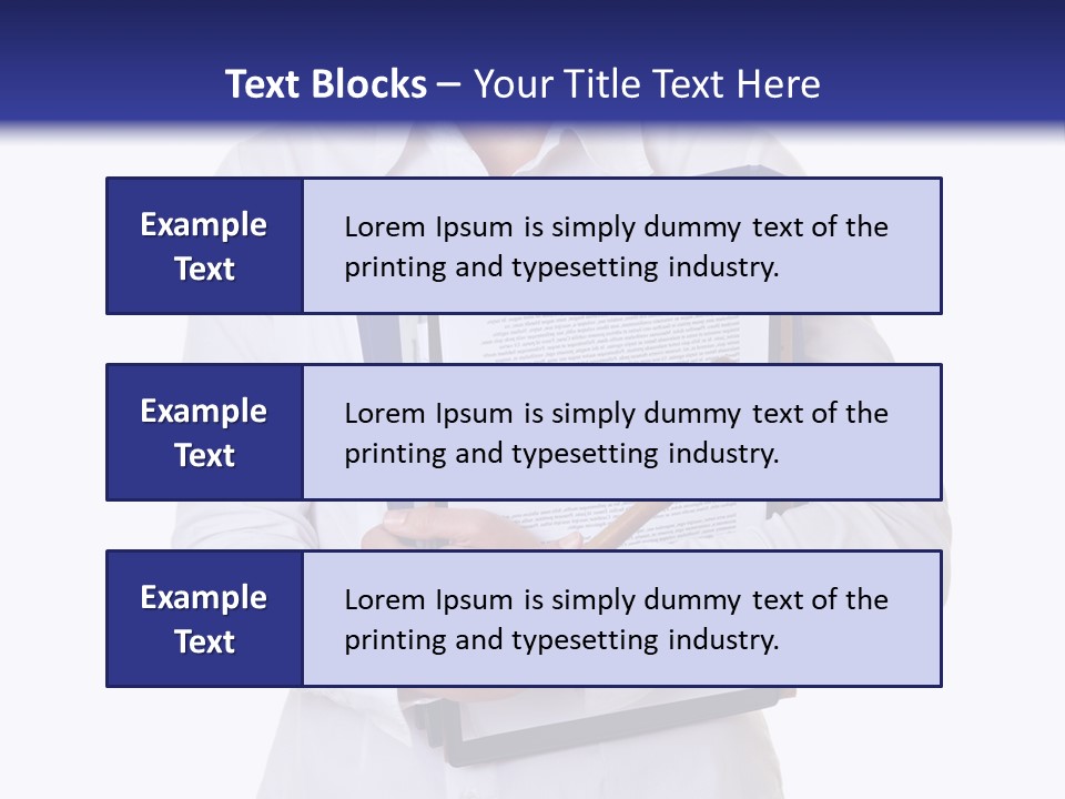 Cutout Gavel Reviewer PowerPoint Template