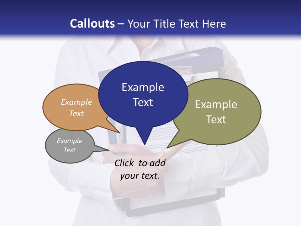 Cutout Gavel Reviewer PowerPoint Template