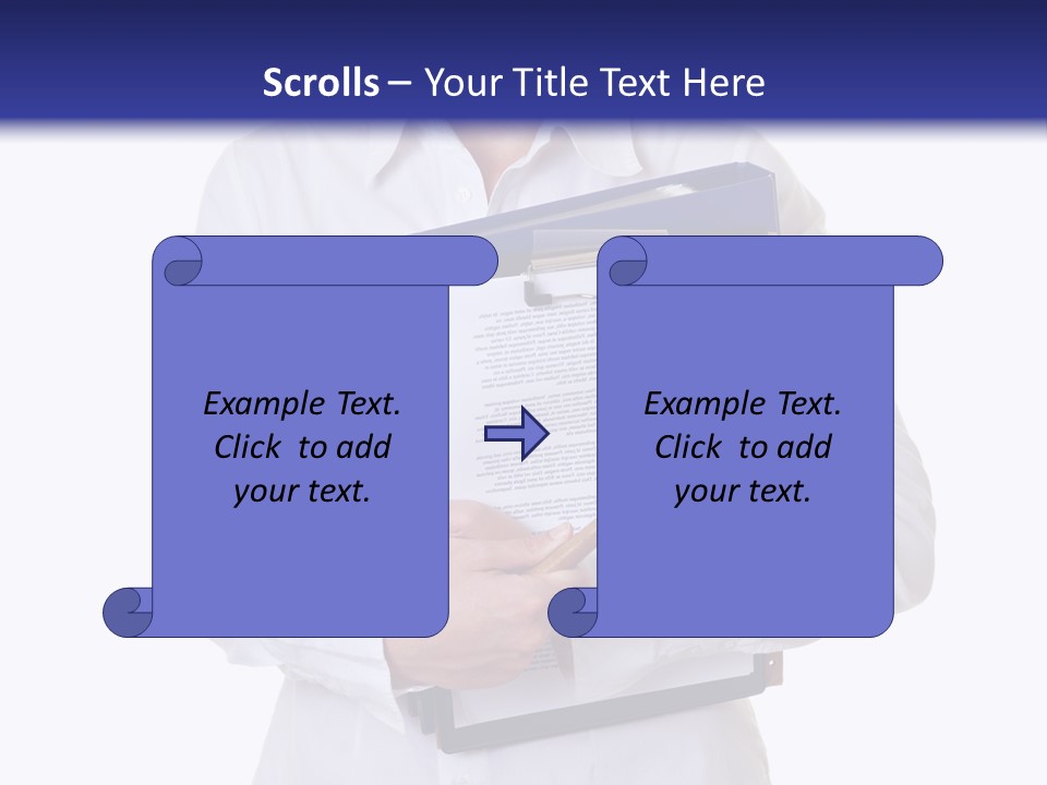 Cutout Gavel Reviewer PowerPoint Template