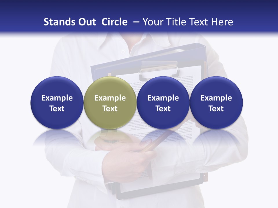 Cutout Gavel Reviewer PowerPoint Template