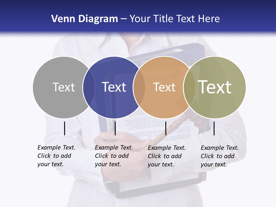 Cutout Gavel Reviewer PowerPoint Template