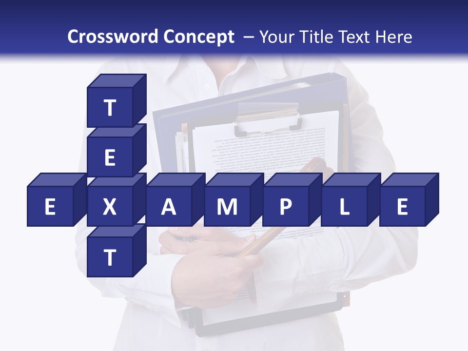 Cutout Gavel Reviewer PowerPoint Template