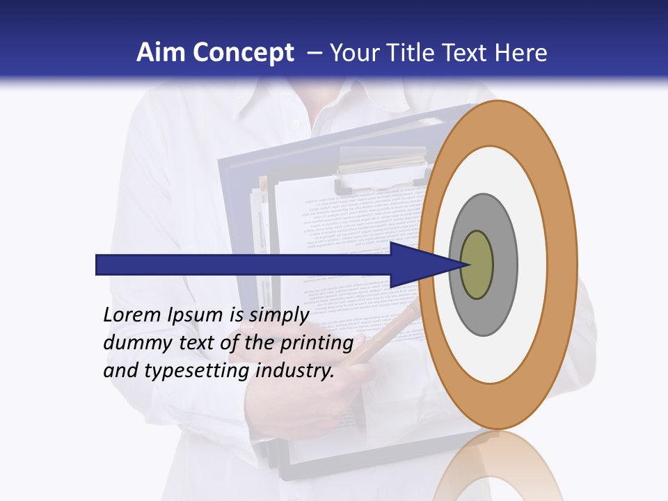 Cutout Gavel Reviewer PowerPoint Template