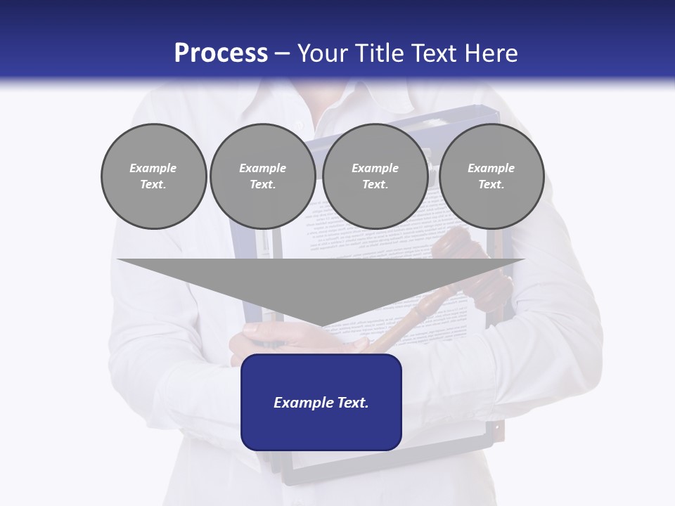 Cutout Gavel Reviewer PowerPoint Template