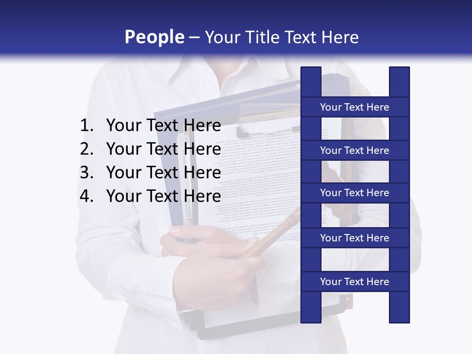 Cutout Gavel Reviewer PowerPoint Template