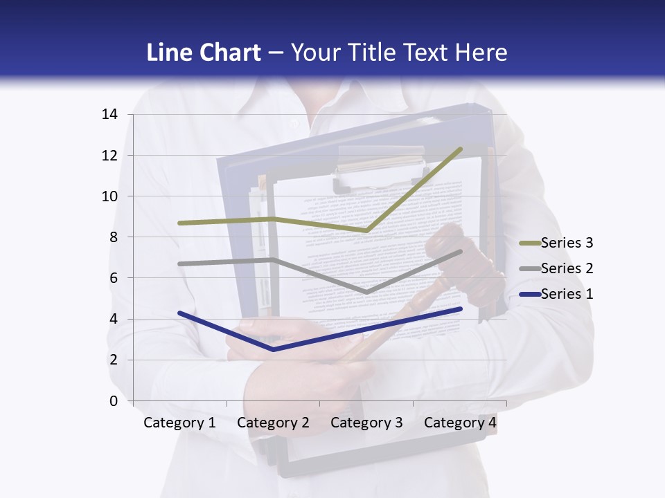 Cutout Gavel Reviewer PowerPoint Template