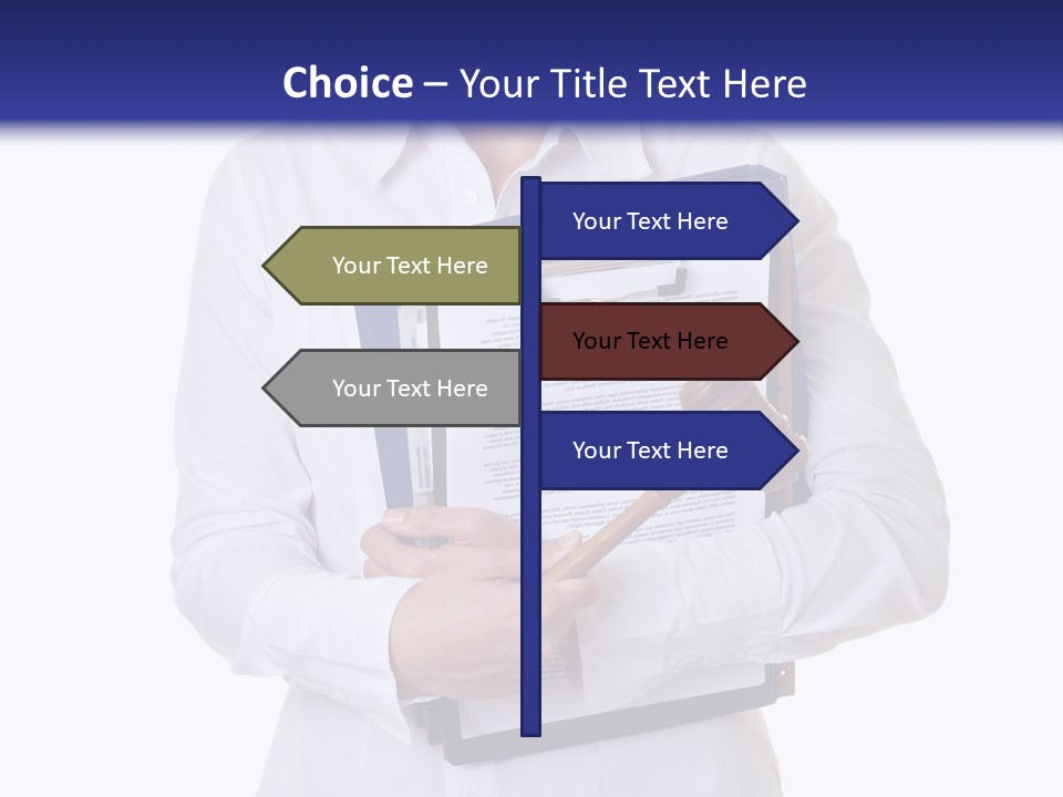 Cutout Gavel Reviewer PowerPoint Template