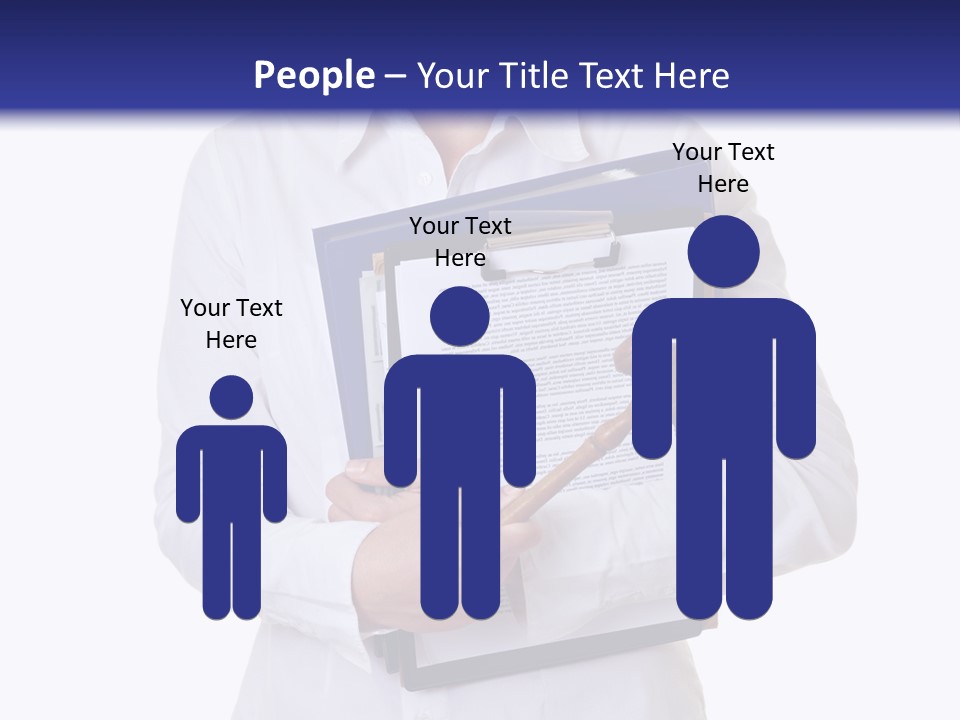 Cutout Gavel Reviewer PowerPoint Template