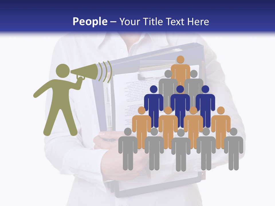 Cutout Gavel Reviewer PowerPoint Template