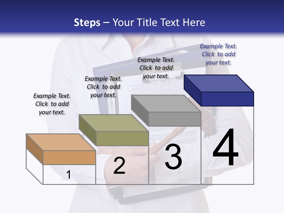 Cutout Gavel Reviewer PowerPoint Template