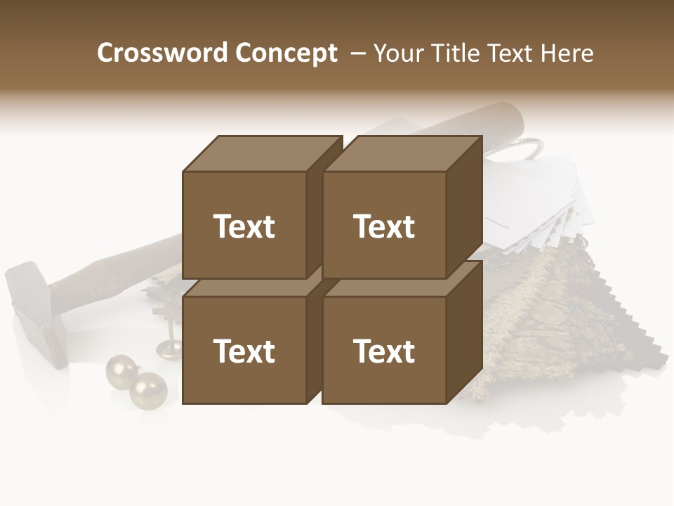 Hammer Brad Nail PowerPoint Template