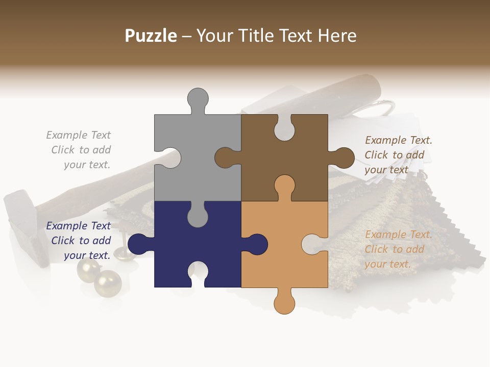 Hammer Brad Nail PowerPoint Template