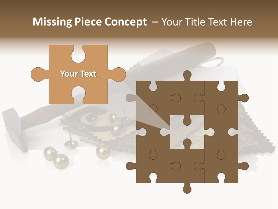 Hammer Brad Nail PowerPoint Template