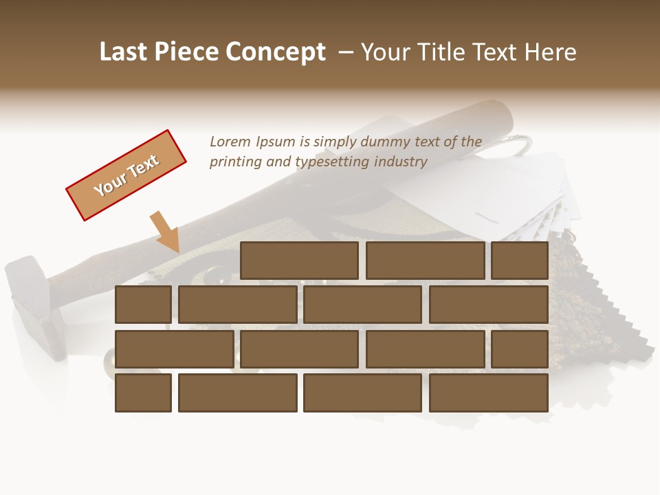 Hammer Brad Nail PowerPoint Template